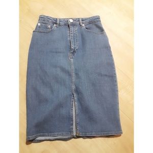 ASOS Denim highwaisted pencil skirt